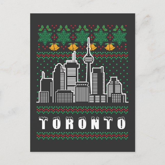 Cartão Postal Toronto Canada Ugly Christmas (Frente)