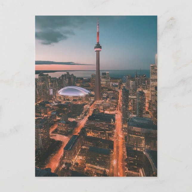Cartão Postal Toronto Centro Cityscape, Toronto Centro (Frente)