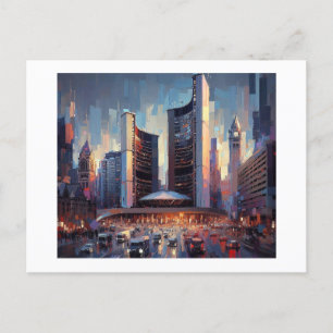 Cartão Postal Toronto com a Câmara Municipal,