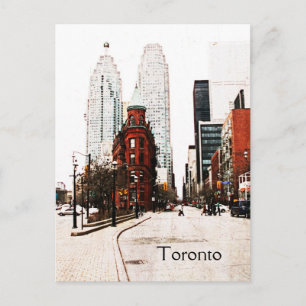 Cartão Postal Toronto, edifício de Ferro Plana