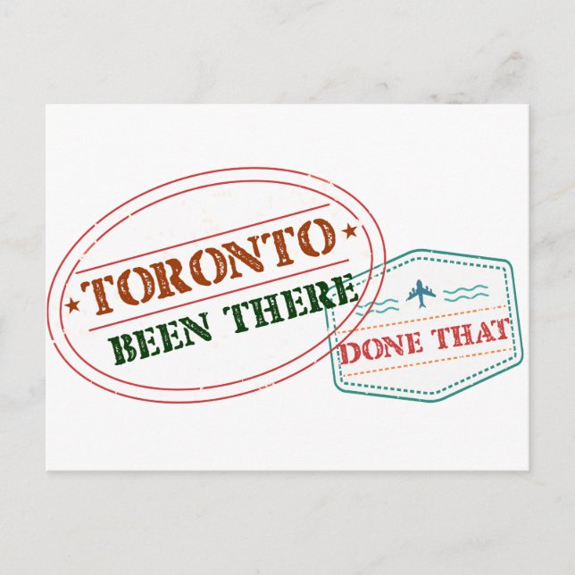 Cartão Postal Toronto estava lá (Frente)