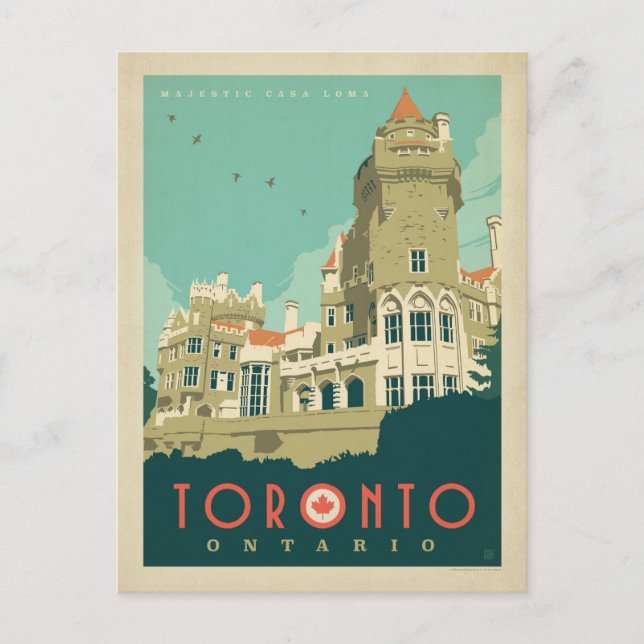 Cartão Postal Toronto, Ontário - Majestosa Casa Loma (Frente)