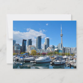 Cartão Postal Toronto Ontario Província do Canadá Frente porto