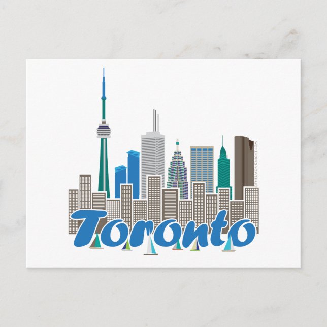 Cartão Postal Toronto Skyline (Frente)