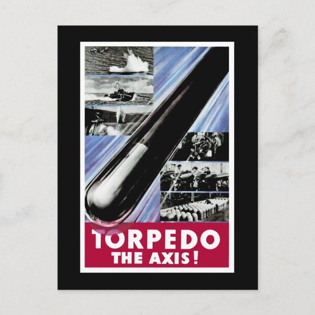 Cartão Postal Torpedo O Eixo (Frente)
