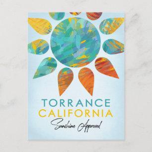 Cartão Postal Torrance California Sunshine Viagem
