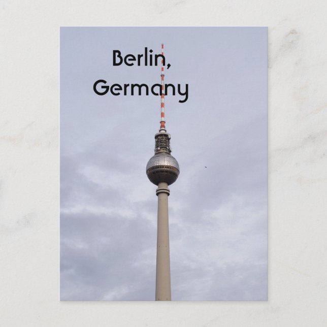 Cartão Postal Torre Alexanderplatz (Frente)