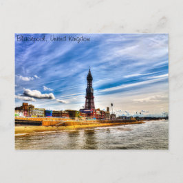 Cartão Postal Torre Blackpool