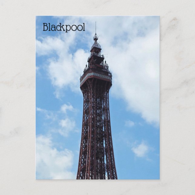 Cartão postal Torre Blackpool (Frente)
