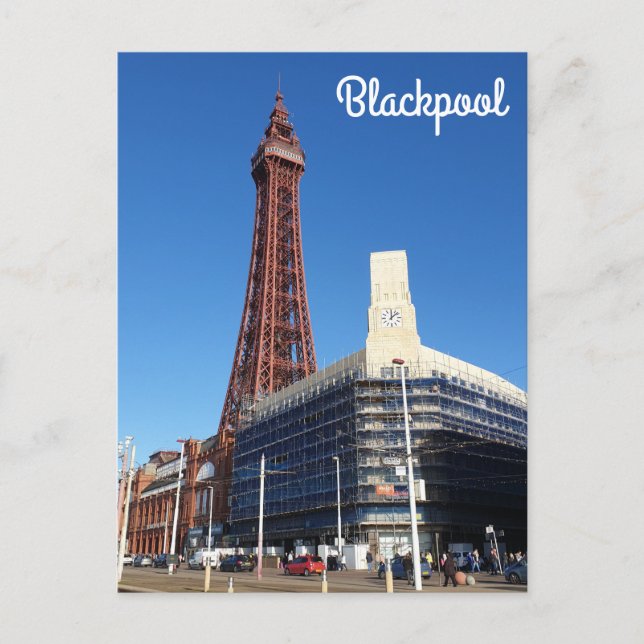 Cartão postal Torre Blackpool (Frente)