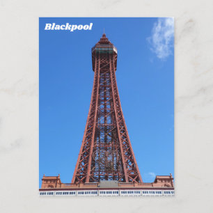 Cartão Postal Torre Blackpool