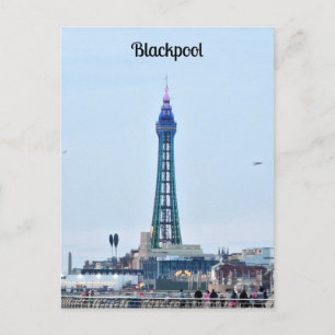 Cartão Postal Torre Blackpool