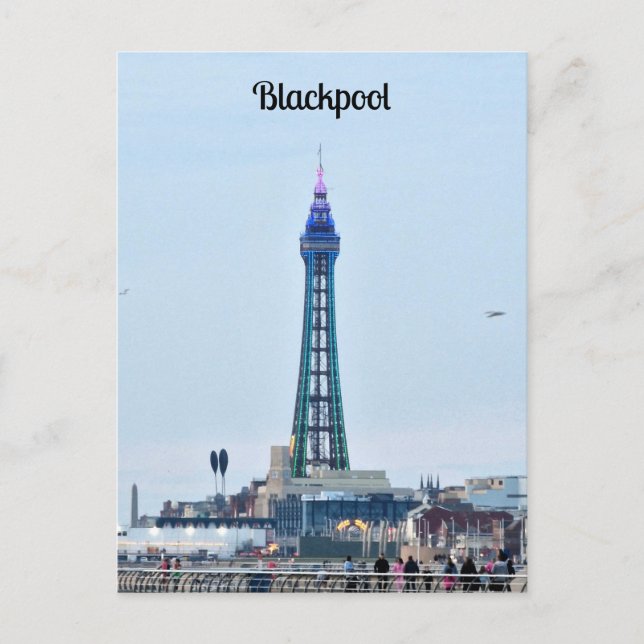Cartão Postal Torre Blackpool (Frente)