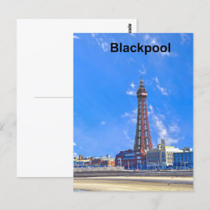 Cartão Postal Torre Blackpool