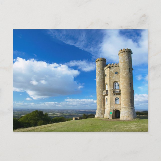 Cartão Postal Torre Broadway, Perto de Broadway, Worcestershire  (Frente)