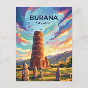Cartão Postal Torre Burana Quirguistão