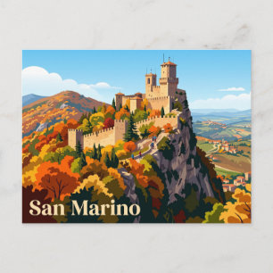 Cartão Postal Torre Cesta San Marino