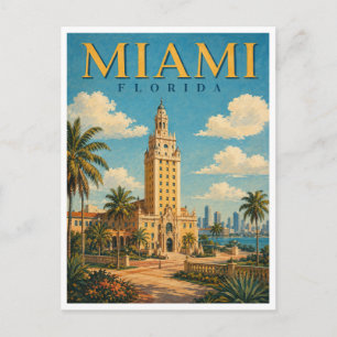 Cartão Postal Torre da Liberdade Miami Flórida GeoSaga