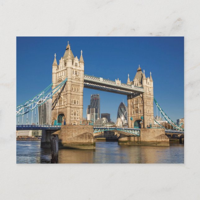 Cartão Postal Torre da Ponte Londres (Frente)