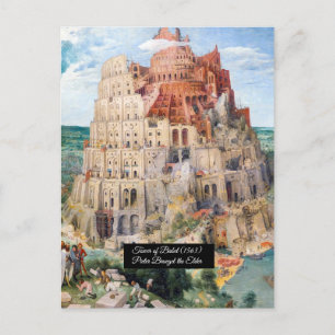 Cartão Postal Torre de Babel