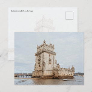 Cartão Postal Torre de Belém, Lisboa, Portugal