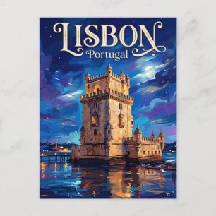 Cartão Postal Torre de Belém Portugal