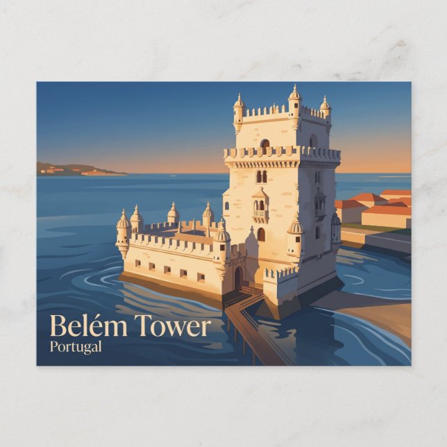 Cartão Postal Torre de Belém Portugal (Frente)