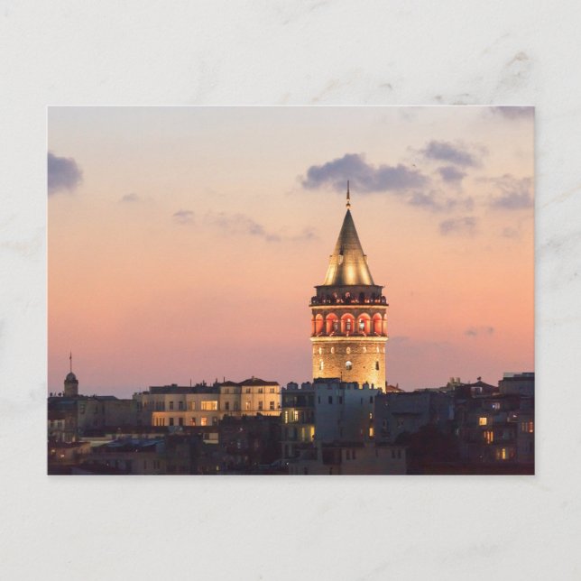 Cartão Postal Torre de Galata, Istambul (Frente)