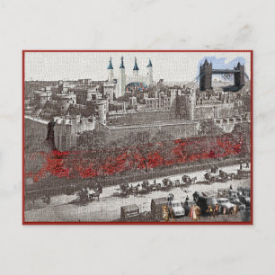 Cartão Postal Torre de Londres na Quarta Dimensão
