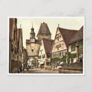 Cartão Postal Torre de Mark, Rothenburg (ou Rothenburg)