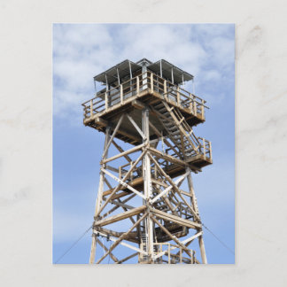 Cartão Postal Torre de Pesquisa de Botão Preto