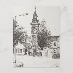 Cartão Postal Torre de relógio em Wye 2007