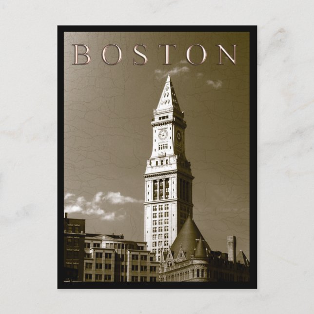 Cartão Postal Torre de Relógio Personalizada (Frente)