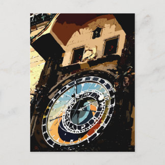 Cartão Postal Torre de Relógio Praha
