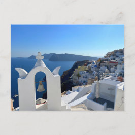 Cartão Postal Torre de Sino de Santorini Fotografia Grécia