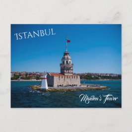 Cartão Postal Torre de solteira em Istambul