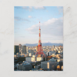 Cartão Postal Torre de Tóquio e Fujisan