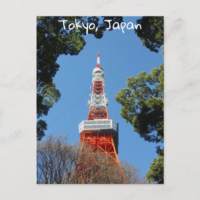 Cartão Postal Torre de Tóquio, Japão (Frente)