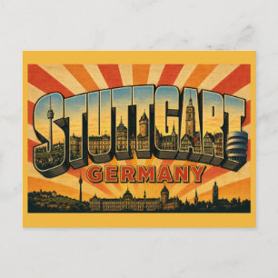 Cartão Postal Torre de TV de Stuttgart Alemanha