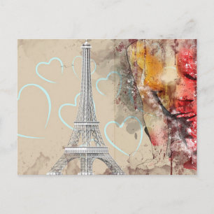 Cartão Postal Torre Eiffel