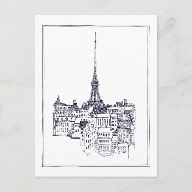 Cartão Postal Torre Eiffel (Frente)