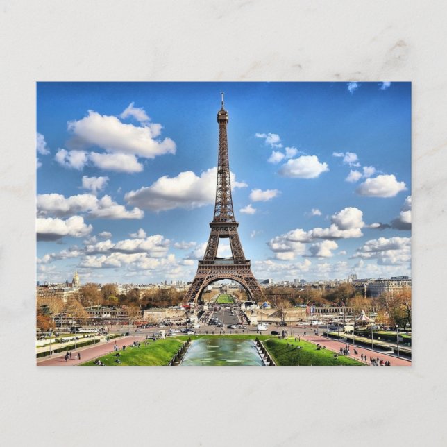 Cartão Postal Torre Eiffel (Frente)