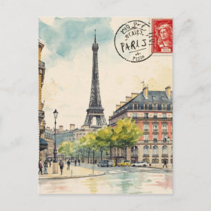 Cartão Postal Torre Eiffel de Paris