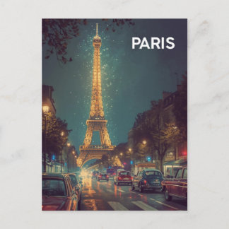Cartão Postal Torre Eiffel de Paris