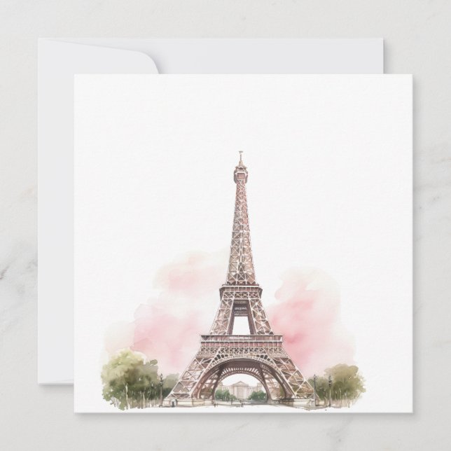 Cartão Postal Torre Eiffel de Paris (Frente)