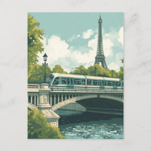 Cartão Postal Torre Eiffel de Paris