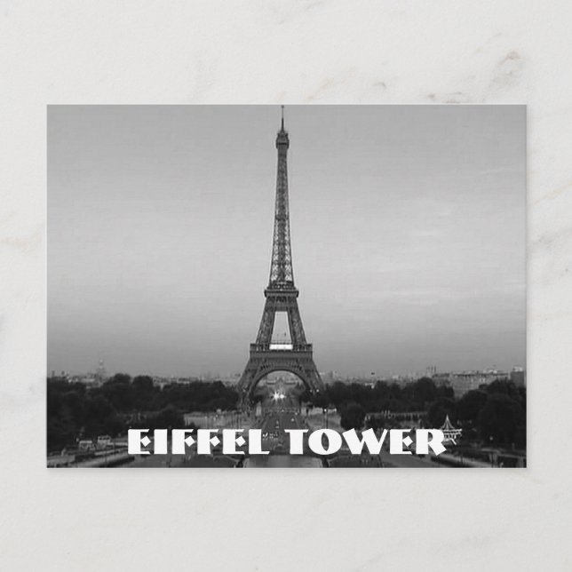 Cartão Postal Torre Eiffel Em Paris (Frente)