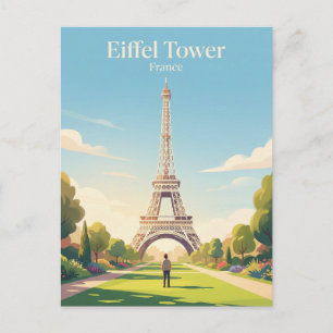 Cartão Postal Torre Eiffel França
