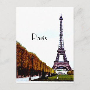 Cartão Postal Torre Eiffel - Paris