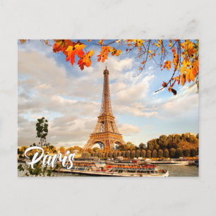 Cartão Postal Torre Eiffel   Paris, França